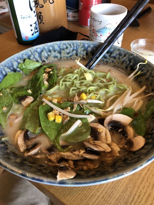Creamy vegetable ramen at WoodOne Ramen in Hallandale Beach
