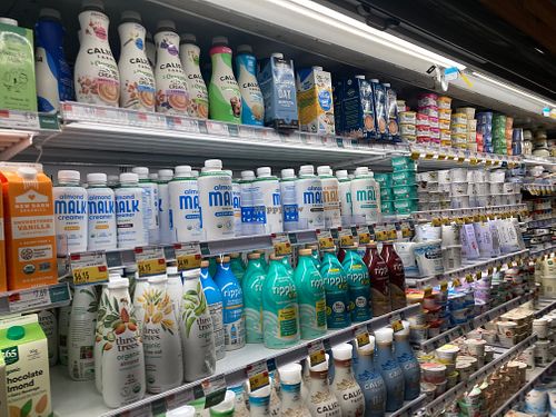 Vegan milks at Whole Foods Market - 125th in New York City