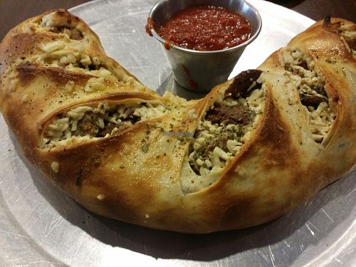 Vegan sausage roll at Sun Deli in Boulder