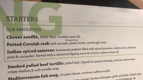 Starters  at The Oakwood in Alderley Edge