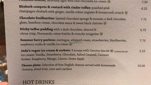 Puddings  at The Oakwood in Alderley Edge