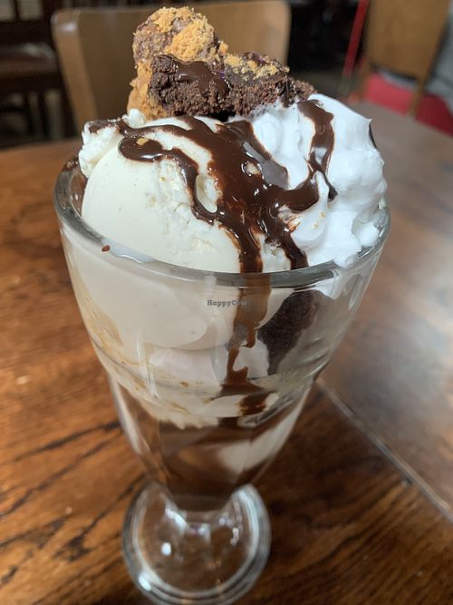 Peanut butter sundae  at Cosmic Kitchen in Plymouth
