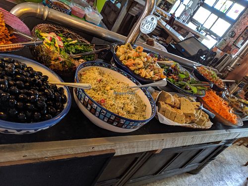 buffet bar at Cosmic Kitchen in Plymouth