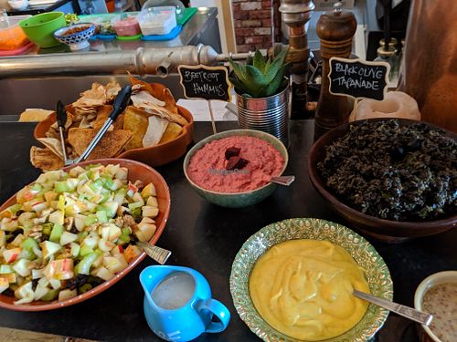 buffet bar at Cosmic Kitchen in Plymouth