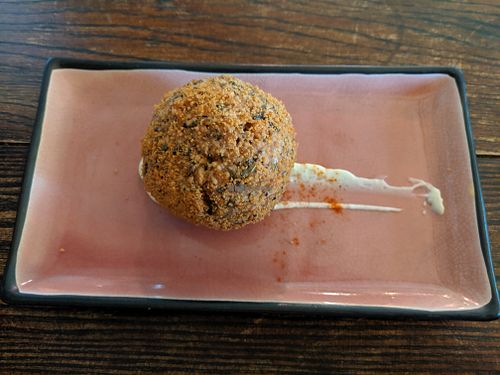 vegan Scotch egg at Cosmic Kitchen in Plymouth