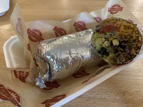 Vegan burrito  at Taco Rico in Geneva