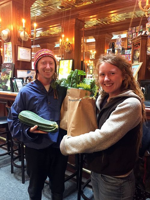 A vegetable delivery from  Metzger Heritage Farm, a local certified organic farm. at Olga Gallery Cafe & Bistro in Coudersport