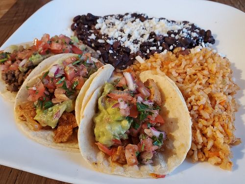 Tacos at Viva Vegan in Santa Monica