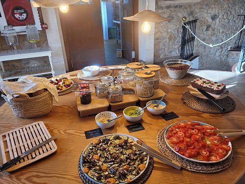 Breakfast Buffet at Curolla Petit Hotel in Mallorca