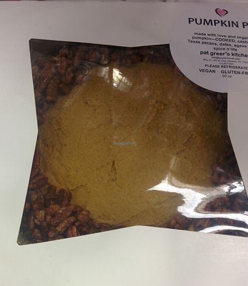 Pumpkin pie at Pat Greer's Kitchen in Houston
