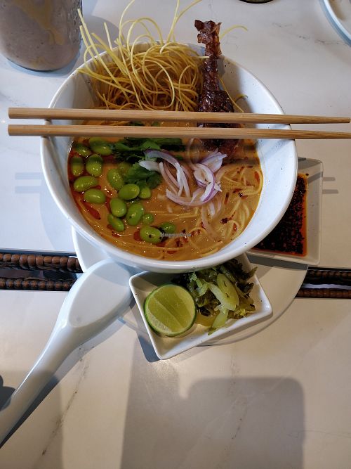 Khao soi at Vistro in Bangkok