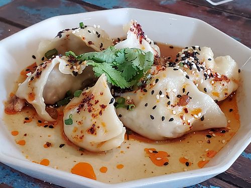 Spicy dumplings at Vistro in Bangkok