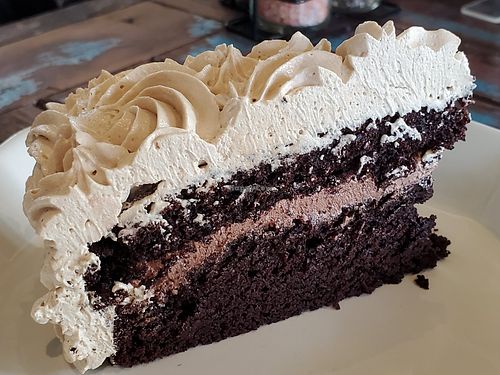 Mocha cake at Vistro in Bangkok