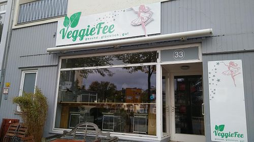 Outside at Veggie Fee in Bremen