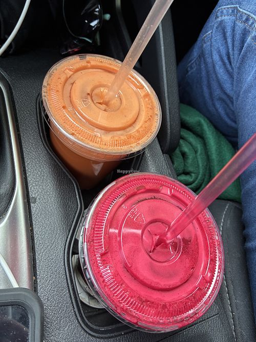 2 Juices (carrot & beet with other ingredients)  at Trailside Cafe in Yorktown Heights