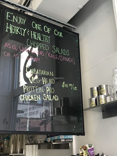 Chopped salad menu at Portland Pulp in Portland
