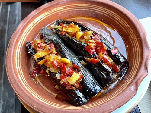 Stuffed eggplant  at Te Fisi in Shkoder