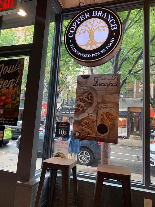 10% discount for students!  at Copper Branch in New York City