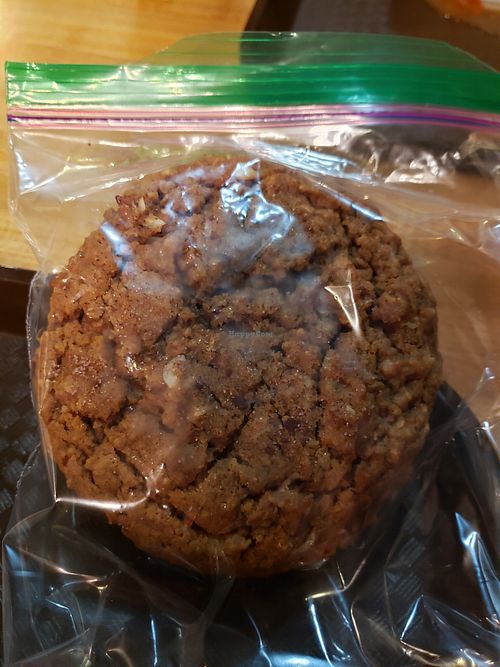 Vegan Cookie.  Made fresh on site. at Portage Glacier Day Lodge in Girdwood