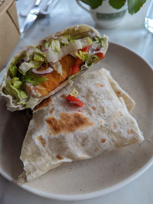 Fish-finger wrap at Parlé Pantry in West London
