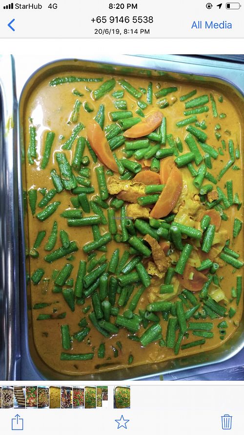 Vegetarian curry at Yifu Vegetarian in East Singapore