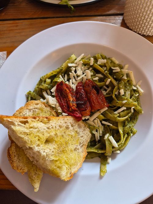 Green pasta. at Meriland in Merida