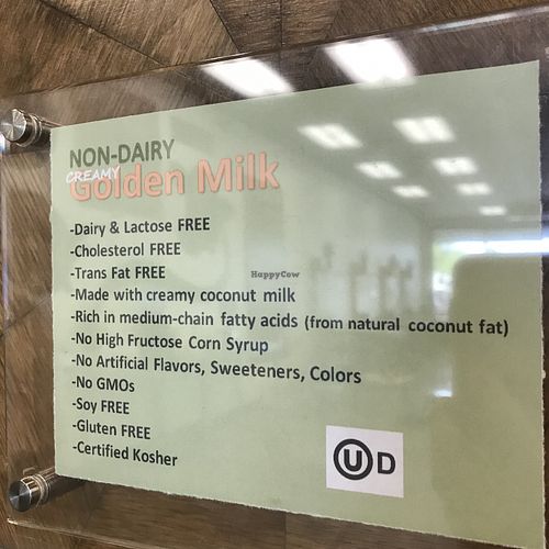 Golden milk at Natural Yogurt Selections in Anchorage