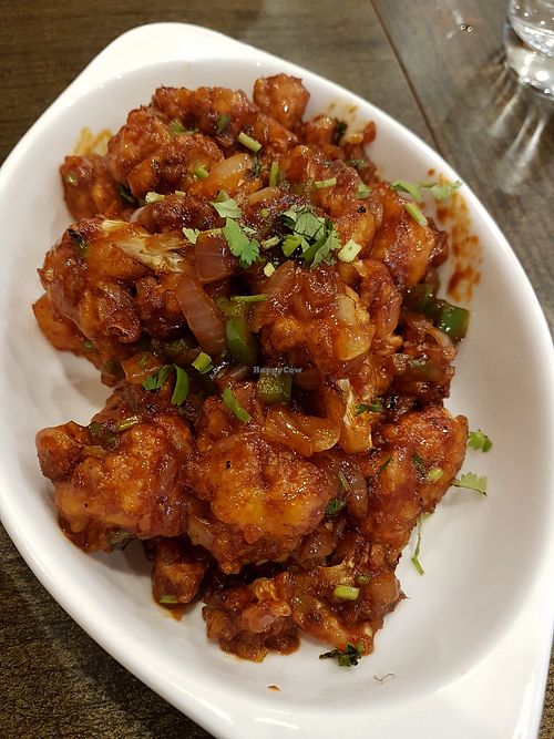 Gobi Manchurian. Very delicious.  Highly recommend at V'Exclusive in Central Singapore