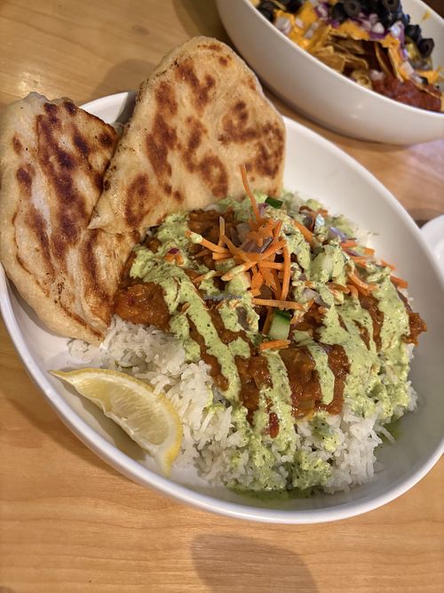 Daal was excellent, bread delish  at Labyrinth Press Company in Jamestown