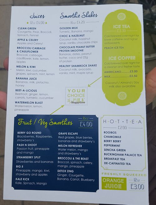 Smoothies etc at Source Deli in York