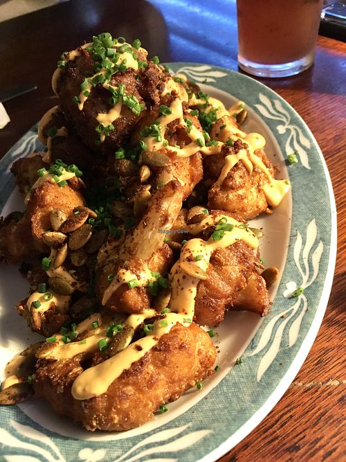 Chili Fried Popcorn Cauliflower, divine  at Ballard's in Thornbury