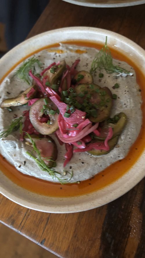 eggplant dip  at Ballard's in Thornbury