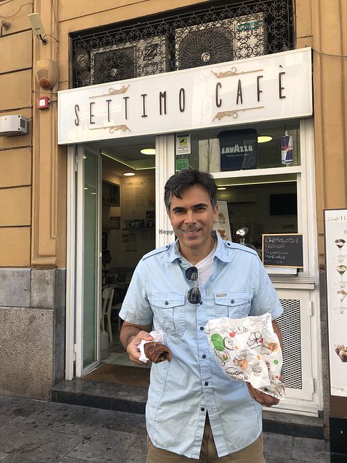 Lemon ginger vegan croissant! Delicious! at Settimo Cafè in Palermo