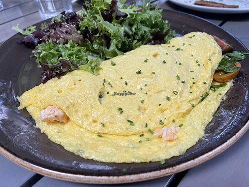 Three cheese omelette  at Nic's on Beverly in Los Angeles