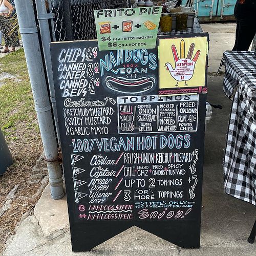 Menu at Nah Dogs in St Petersburg