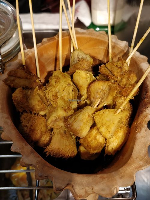 Monkey head mushroom satay at Double Durian - VivoCity  in Central Singapore