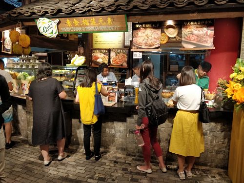 Lunch time crowd at Double Durian - VivoCity  in Central Singapore