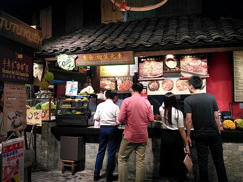 Double Durian stall at Vivo City near the Drink & Dessert Stall at Double Durian - VivoCity  in Central Singapore
