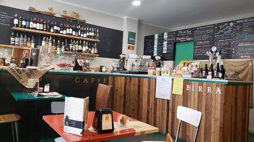 Cafe interior at Caffetteria Bistrot Madiba in Livorno