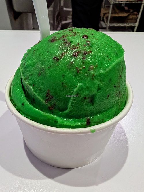 Small Green monster at Hug Life in Long Beach