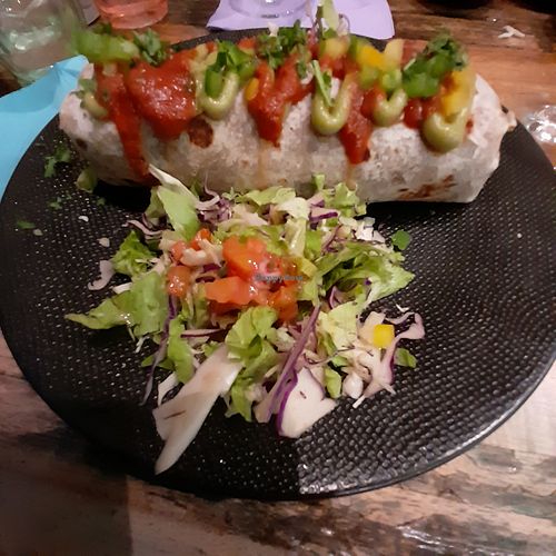 Vegan burrito at Tipico Latino in Noumea