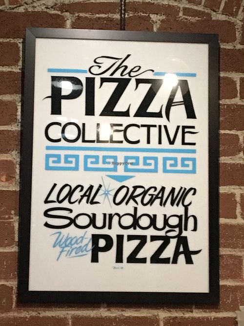 Sign at The Pizza Collective in Reno
