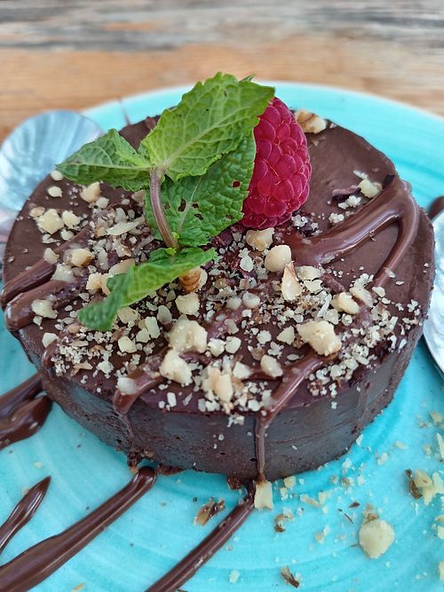 Chocolate Cake at Donna Vegana in Mallorca