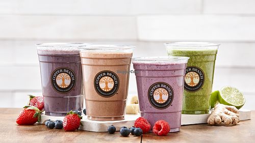 Choose one of those wonderful and powerful smoothies ! at Copper Branch in Strasbourg