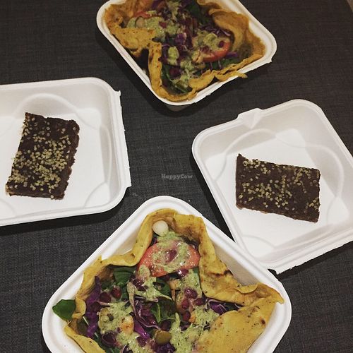 Delicious vegan lunch combo   at Mindful Island Eats in Kralendijk