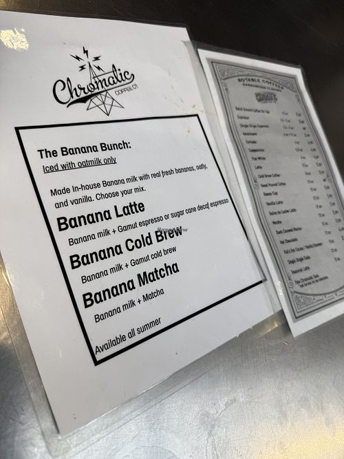 Vegan banana milk!!!!  at Chromatic Cafe in San Jose