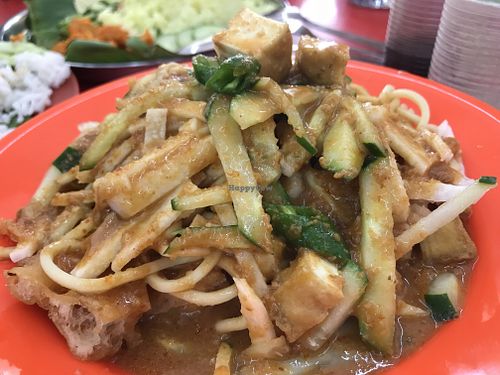 Vegetarian Mee Rojak - delicious! at DK Kirtana Pure Vegetarian - Food Stall in Malacca