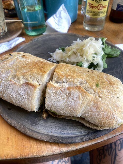Vegana Ciabatta - Salad Delicious! Muy Recomendable 😛  at Boulenc in Oaxaca