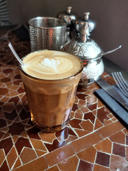 Flat White with oat milk at Das Maria in Munich