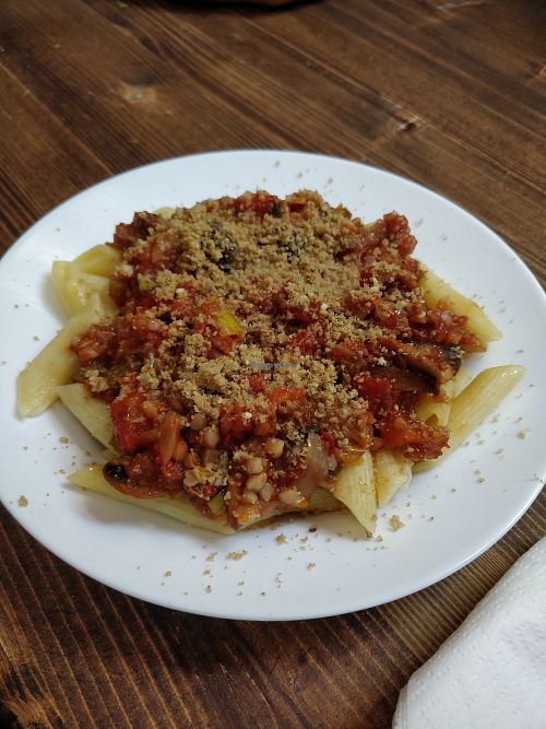 Pasta at Ana Bistro Vegetarian in Constanta